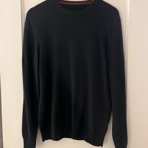 Men's Black 100% Cashmere Sweater